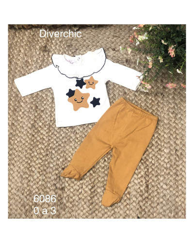 Conjunto polaina estrellas
