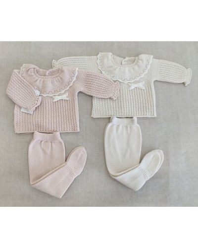 Conjunto polaina lana