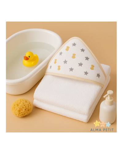 Capa de baño ositos y estrellas