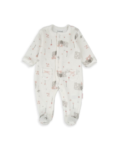 Pijama terciopelo elefantes