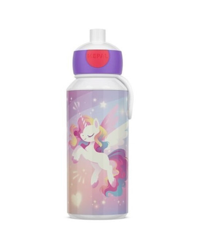 Botella pop-up unicornio 400ml