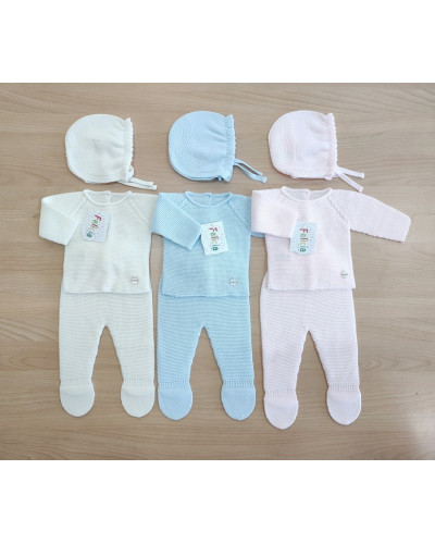 Conjunto polaina lana