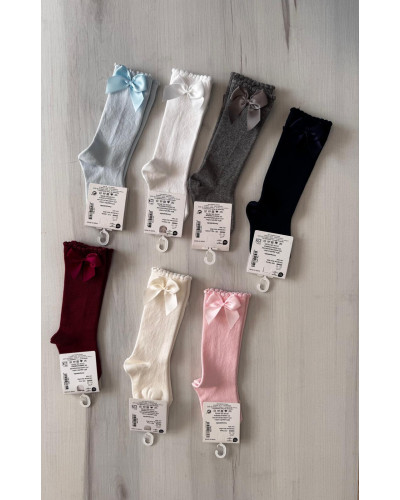 Calcetines altos lazo