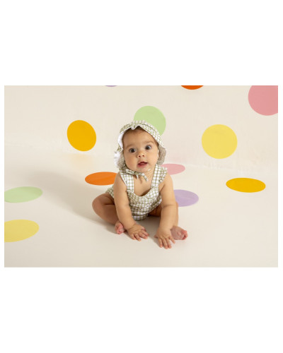 Peto con gorro vichy