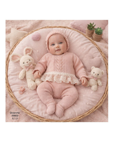 Conjunto bebé encaje
