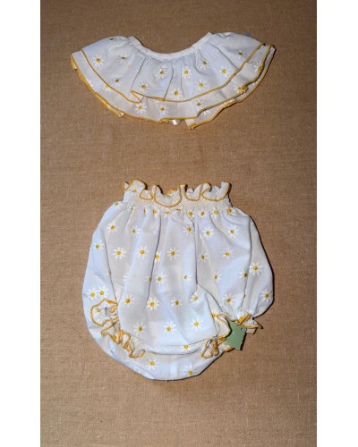 Conjunto baberola margaritas