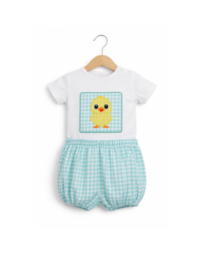 Conjunto pollito vichy