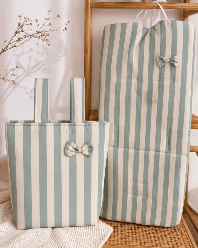 Conjunto colchoneta rayas