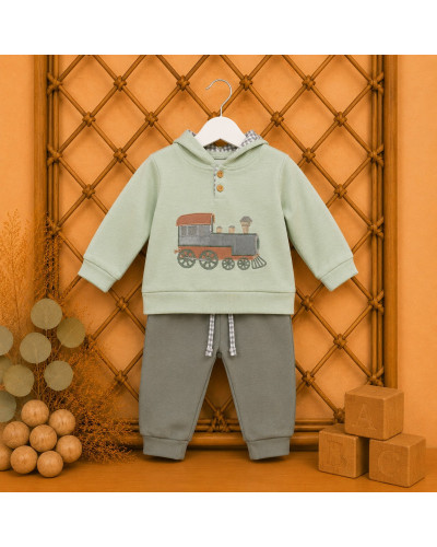 Conjunto tren capucha