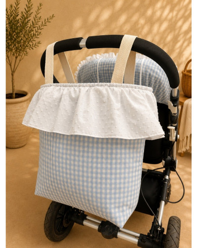Bolso vichy celeste
