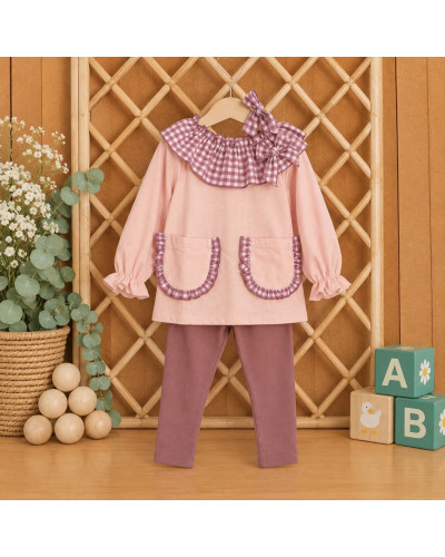 Conjunto cuello volante