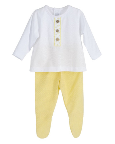Conjunto polaina amarillo