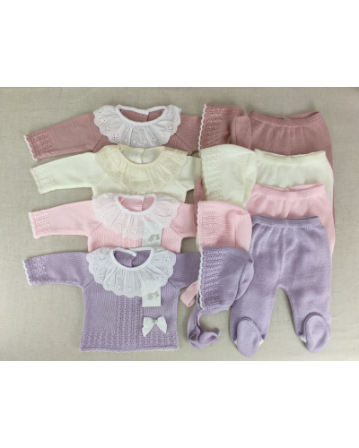 Conjunto de hilo calado