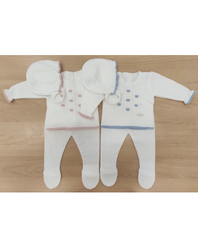Conjunto de lana con capota