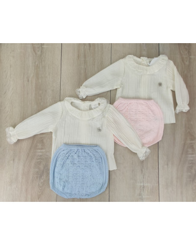 Conjunto blusa y braguita