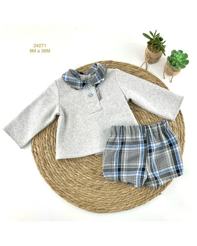 Conjunto pantalón cuadros