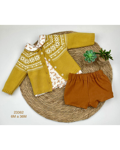 Conjunto 3 piezas perritos