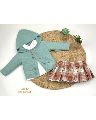 Conjunto capucha ranita