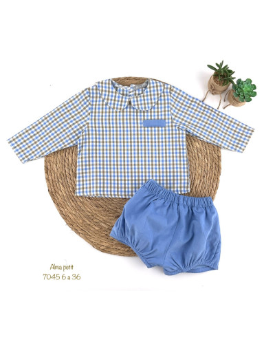 Conjunto camisa cuadros