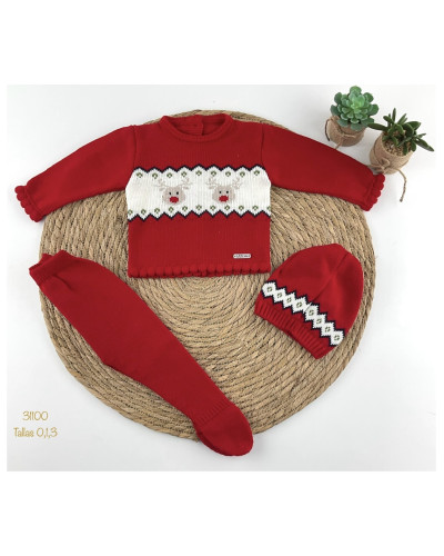 Conjunto bebe lana