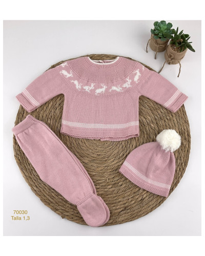 Conjunto bebe lana