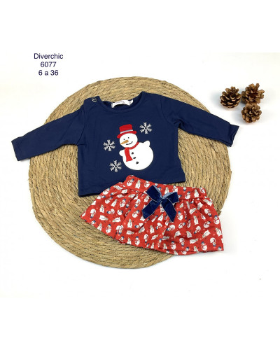 Conjunto muñeco de nieve