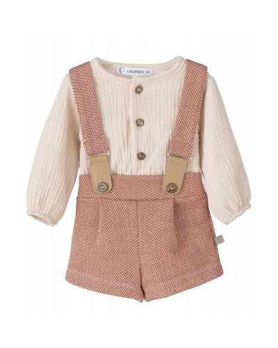 Conjunto peto camisa bambula