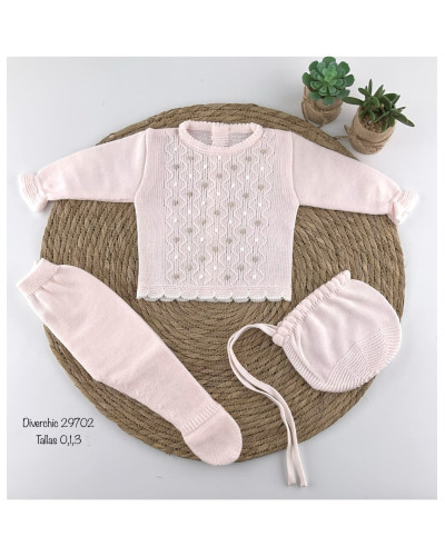Conjunto bebe lana