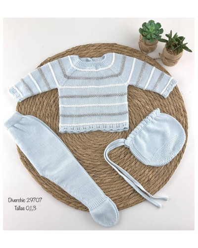 Conjunto bebe lana