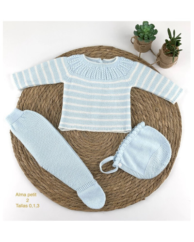 Conjunto bebe lana