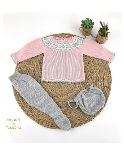 Conjunto bebe lana