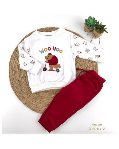 Conjunto chándal oso patín