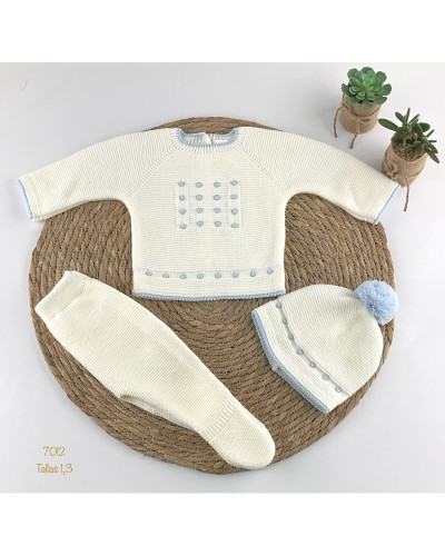 Conjunto bebe lana