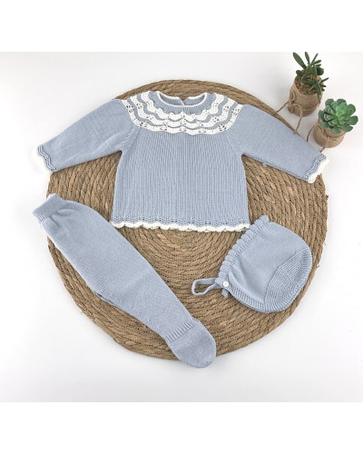 Conjunto bebe lana