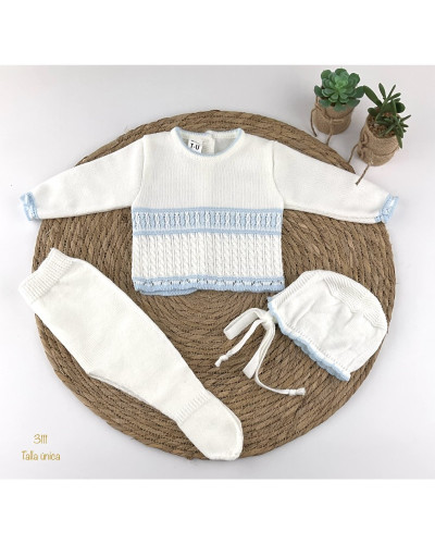 Conjunto bebe lana